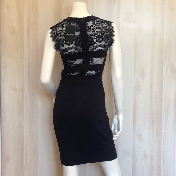 The Kooples | Crepe Back Satin & Lace Dress | xs - Picture 3 of 6